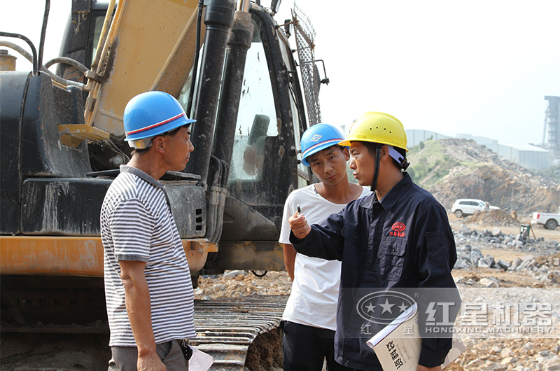 杏耀厂家工程师到现场勘查，指导建设